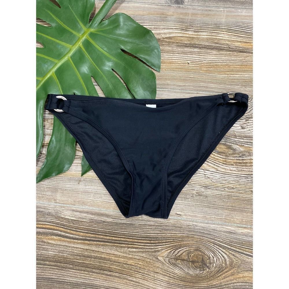 BP Nordstrom black silver ring bikini bottoms